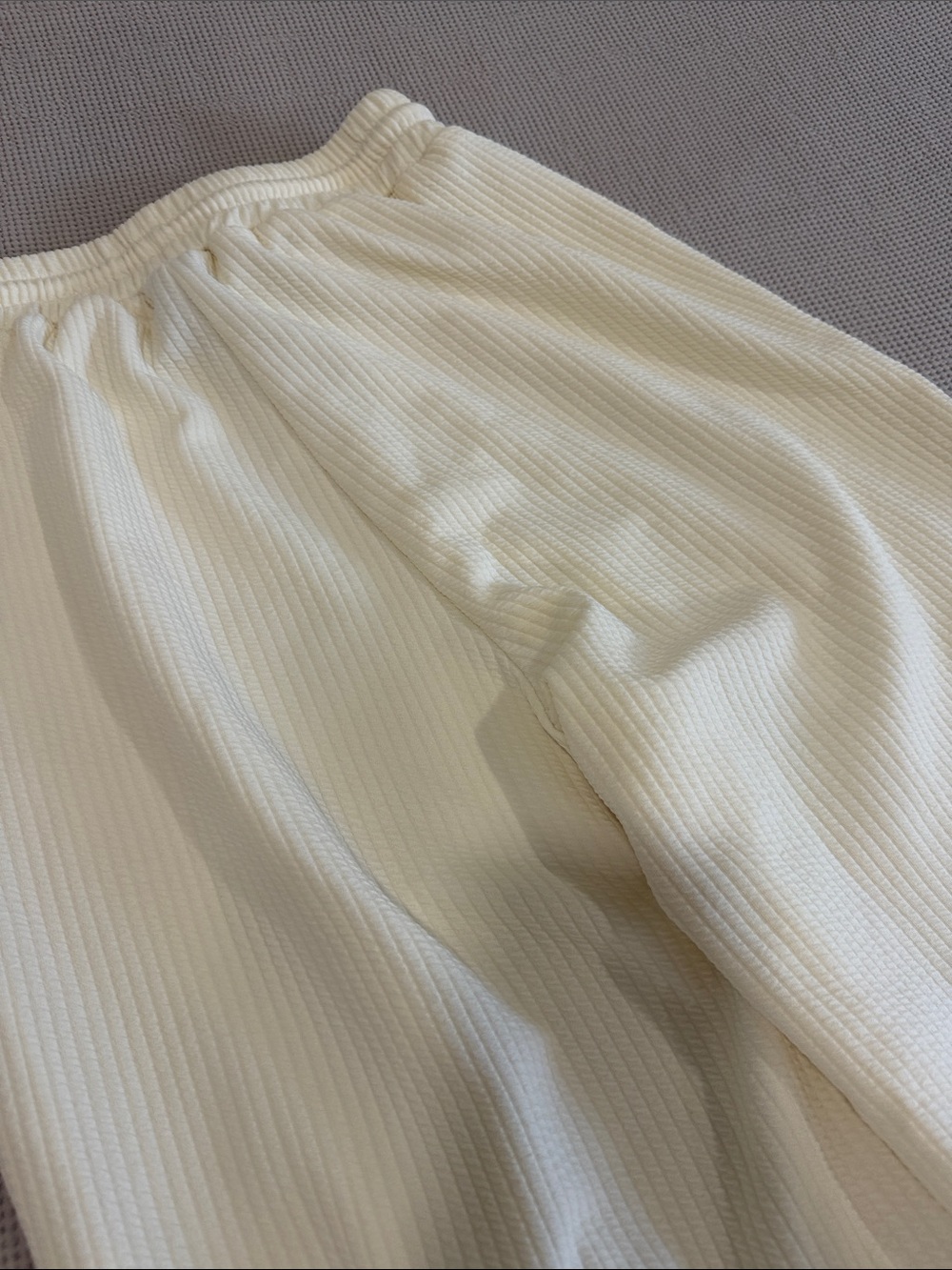 Cider Cream Ribbed Drawstring Joggers - Picture 9 of 9